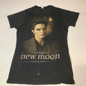 Women's Tultex The Twilight Saga New Moon Edward Movie Promo Shirt Size XL Black